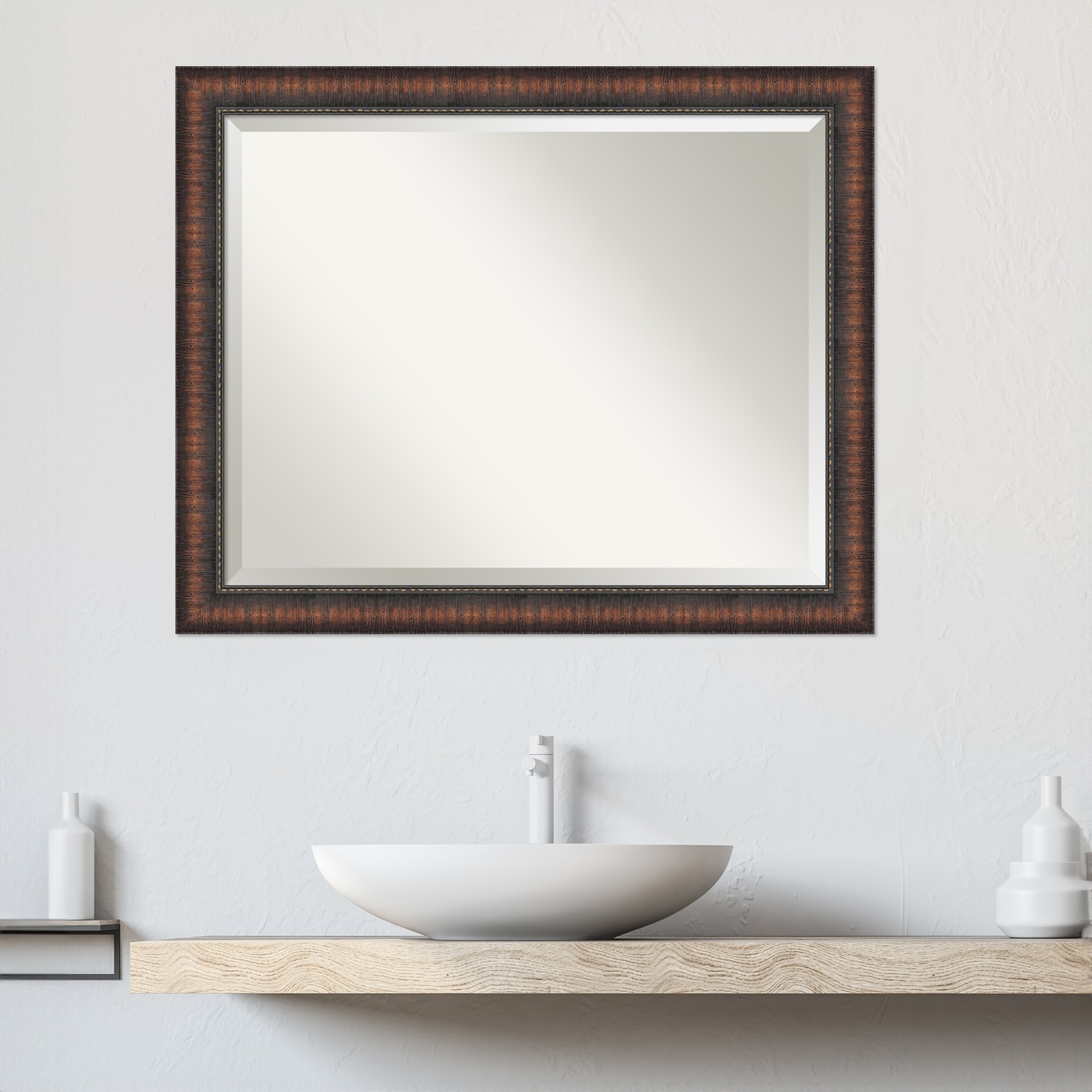 Caleb Brown Beveled Framed Bathroom Vanity Wall Mirror - Caleb Brown