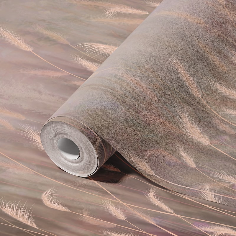 Serene Reed Grass Wallpaper Mural Soft Neutral Tones