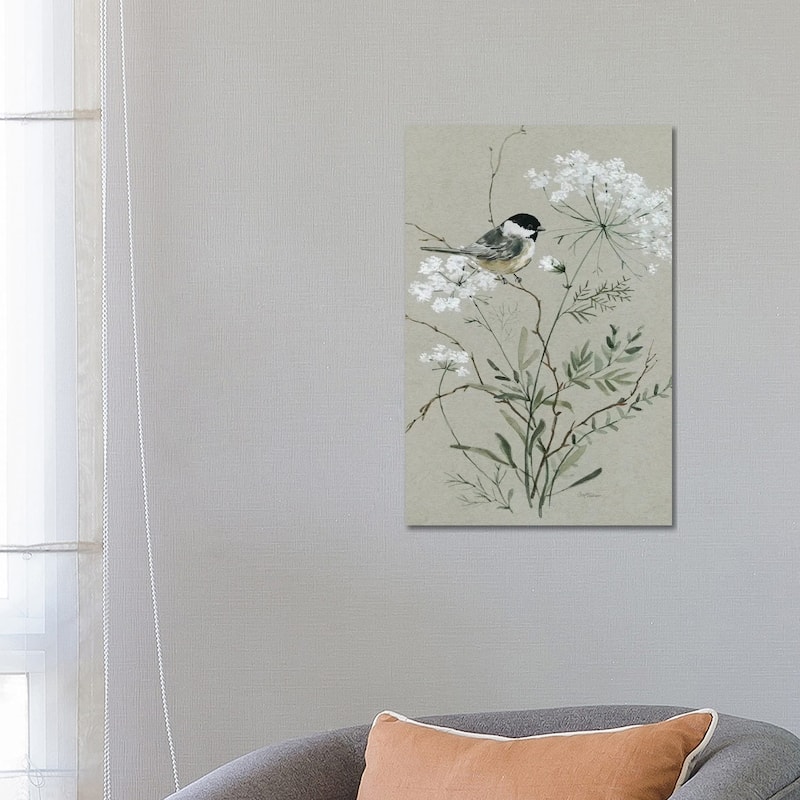 iCanvas "Bouquet of Grace Bird I" by Carol Robinson Canvas Print - 26x18x1.5
