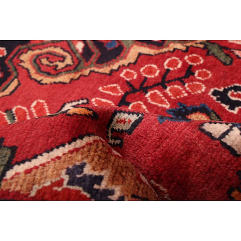 ECARPETGALLERY Hand-knotted Andelz Red Wool Rug - 4'3 x 6'11
