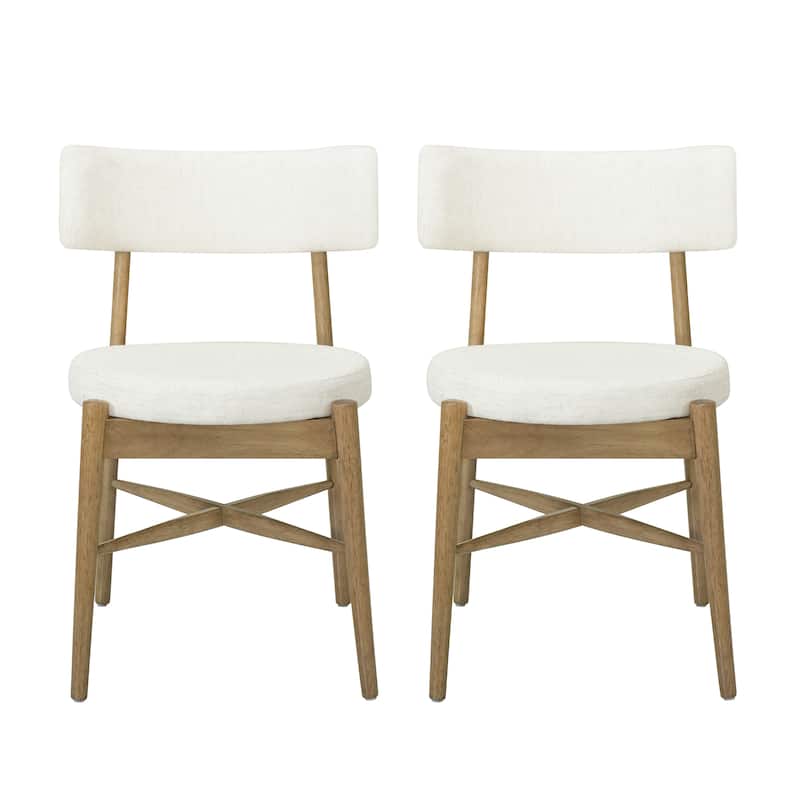 Lumen Dining Chairs Rubberwood (Set of 2 ) by Christopher Knight Home