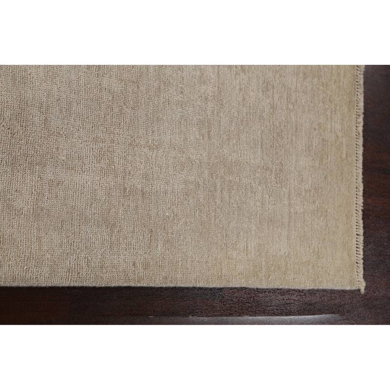 Vegetable Dye Muted Oushak Oriental Area Rug Hand-knotted Wool Carpet - 5'10" x 9'2"