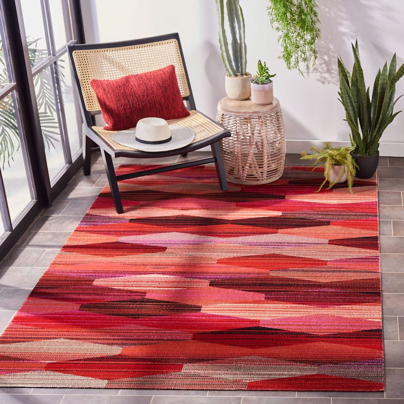 SAFAVIEH Montage Sunija Indoor/ Outdoor Waterproof Patio Backyard Rug