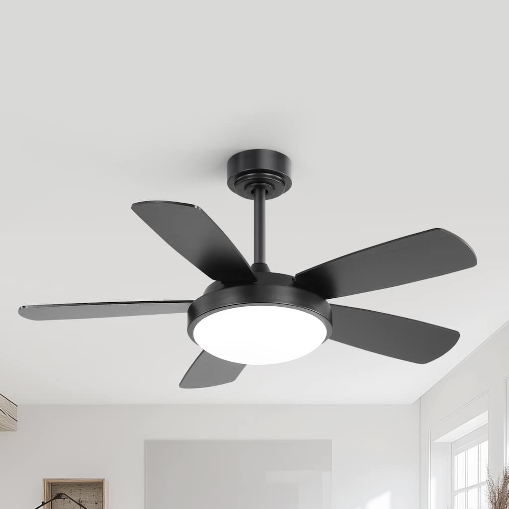 Sofucor 42 Inch Modern Ceiling Fan with Light and Remote,Memory Large LED,Quiet DC Motor,4500CFM High Velocity,ETL/FCC