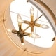 preview thumbnail 15 of 32, 8-Light Modern Boho Large Drum Chandelier 24 inch Fabric Hourglass Hand-woven Chandelier in Gold/ Black for Dining/ Living Room