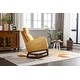 preview thumbnail 5 of 13, Modern Glider Chair, Recliner Armchair with Wood Legs and Side Pocket, Nursery Rocking Accent Chair with High Back