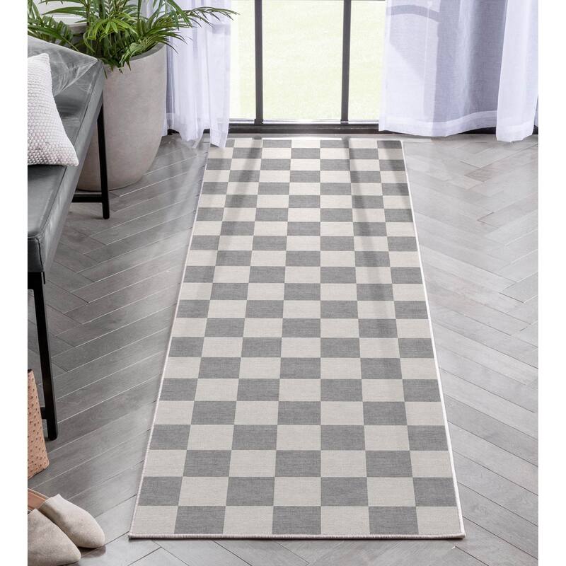 Well Woven Apollo Square Modern Geometric Flat-Weave Area Rug