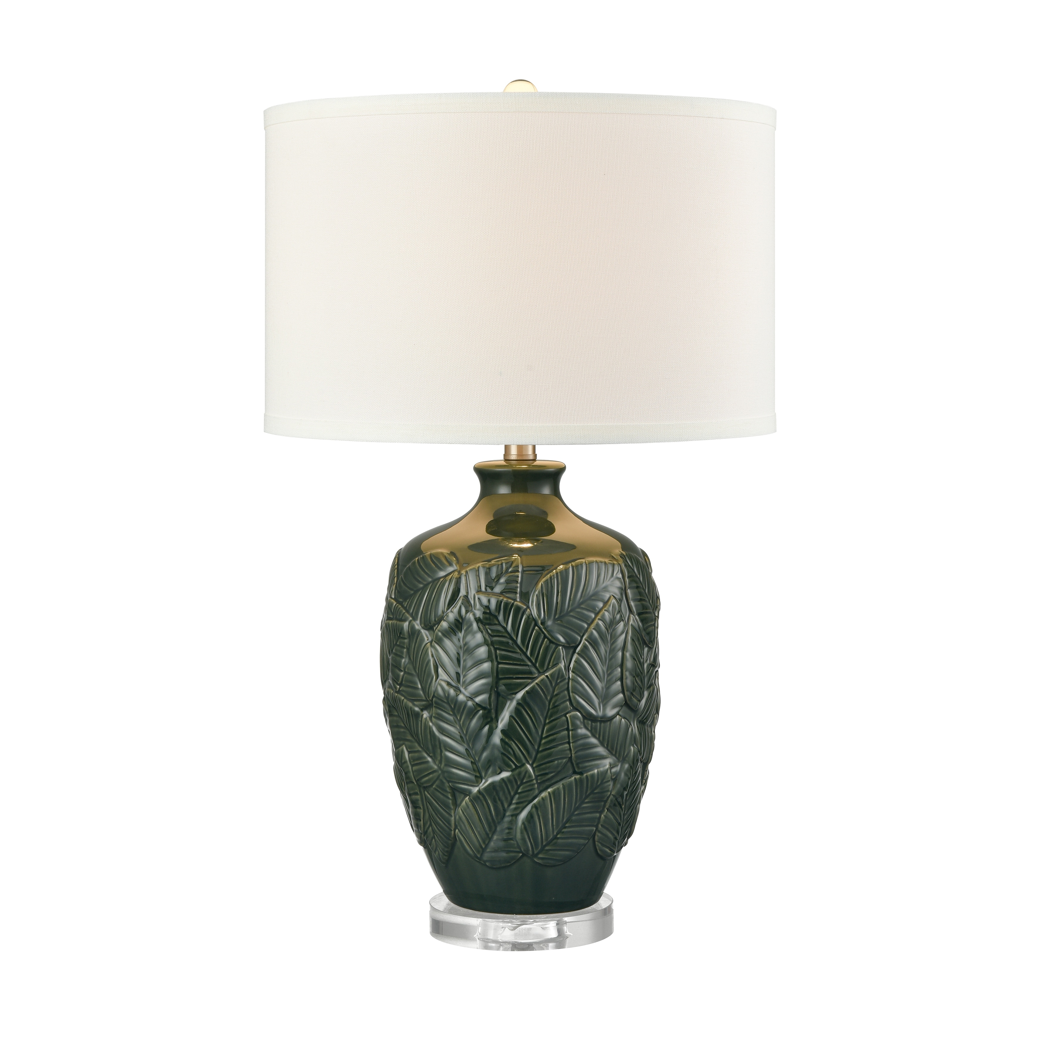 Atlas Lighting Goodell 27.5'' High 1-Light Table Lamp - Green Glaze - 27.5 inch High