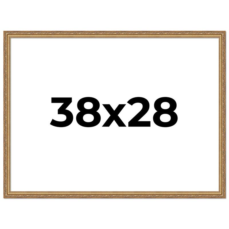 38x28 Frame Red Solid Wood Picture Frame Width 1.75 Inches | Interior Frame Depth 1 13/16 Inches