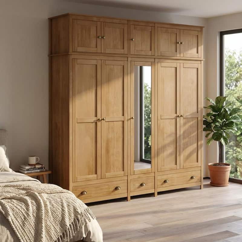 Meble Furniture Topazio SOLID WOOD 87-Inch Extra Large Brazilian Modern ...