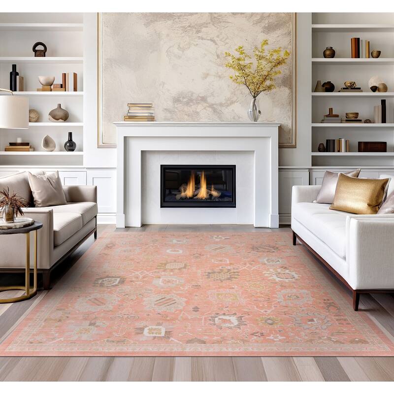 Crosswood Alyssa Traditional Floral Indoor Polyester Area Rug