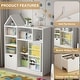 preview thumbnail 3 of 3, Kids Toy Storage Organizer & Bookshelf with Movable Drawers