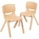preview thumbnail 37 of 44, 2 Pack Plastic Stack School Chair with 13.25"H Seat, K-2 School Chair