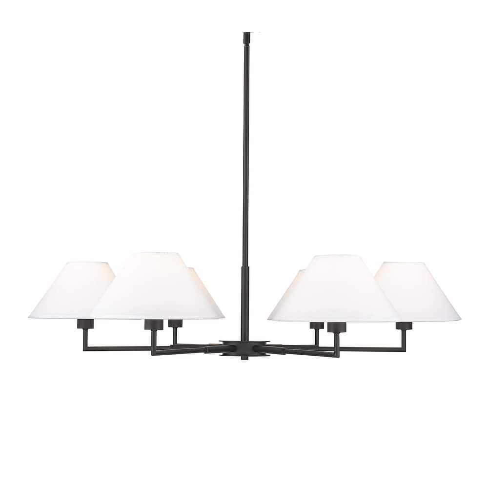 Z-Lite 744-44R Leila 6 Light 44" Wide Chandelier