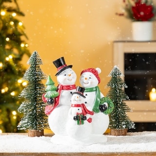 Wesiti 2 Pcs Christmas Snowman Decorations White