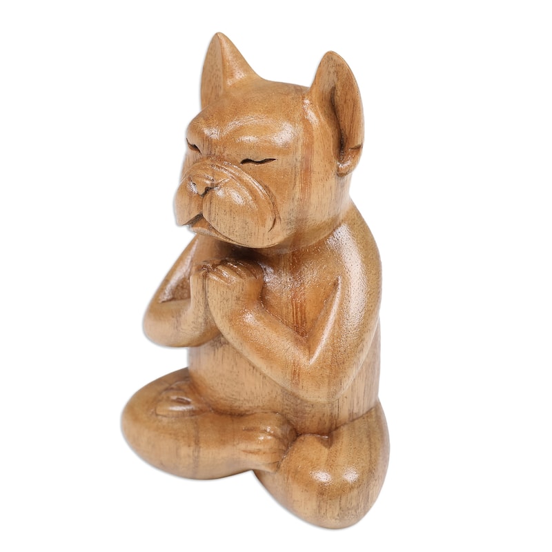 Novica Handmade Gratitude At Day Wood Sculpture