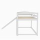 preview thumbnail 15 of 29, Low Bunk Beds with Ladder,Twin over Twin Bunk Bed with Convertible Slide and Ladder