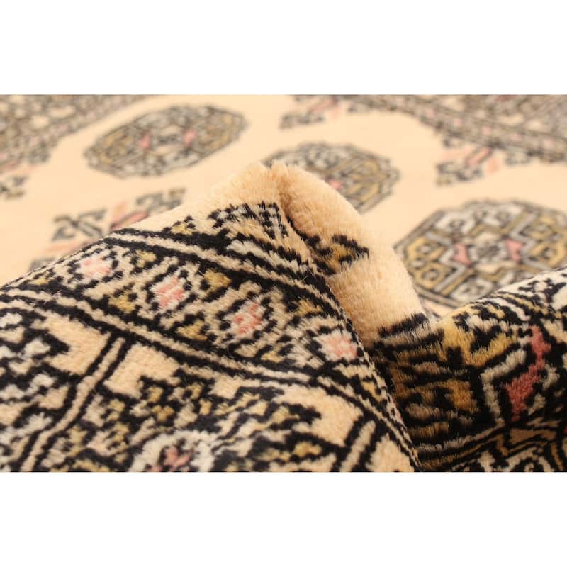 ECARPETGALLERY Hand-knotted Peshawar Bokhara Beige Wool Rug - 3'1 x 5'8