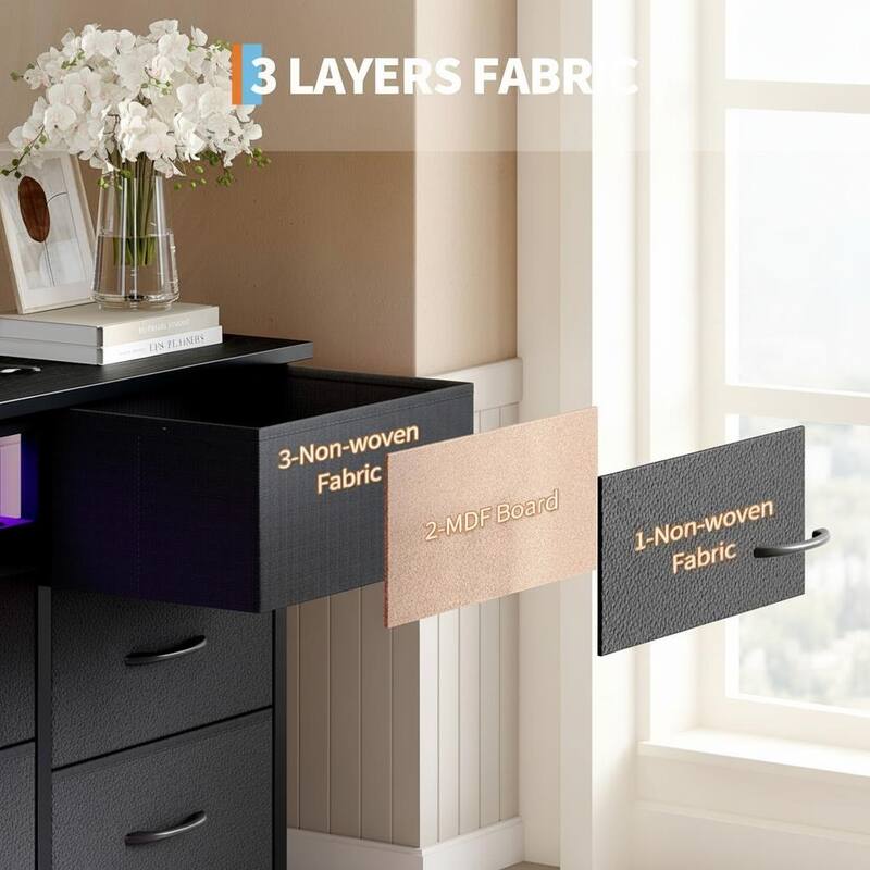 70 Inch Long Dresser TV Stand, Wide 13 Chest, up to 80 Inch