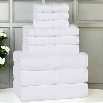 Superior Mile Smart Twist Viscose Cotton Blend 9 Piece Towel Set