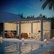 preview thumbnail 102 of 188, EROMMY Outdoor Louvered Pergola Gazebo with Adjustable Aluminum Rainproof Roof