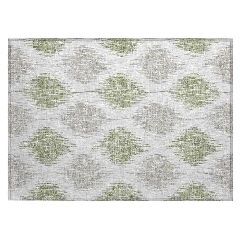 Machine Washable Indoor/ Outdoor Chantille Contemporary Geo Rug