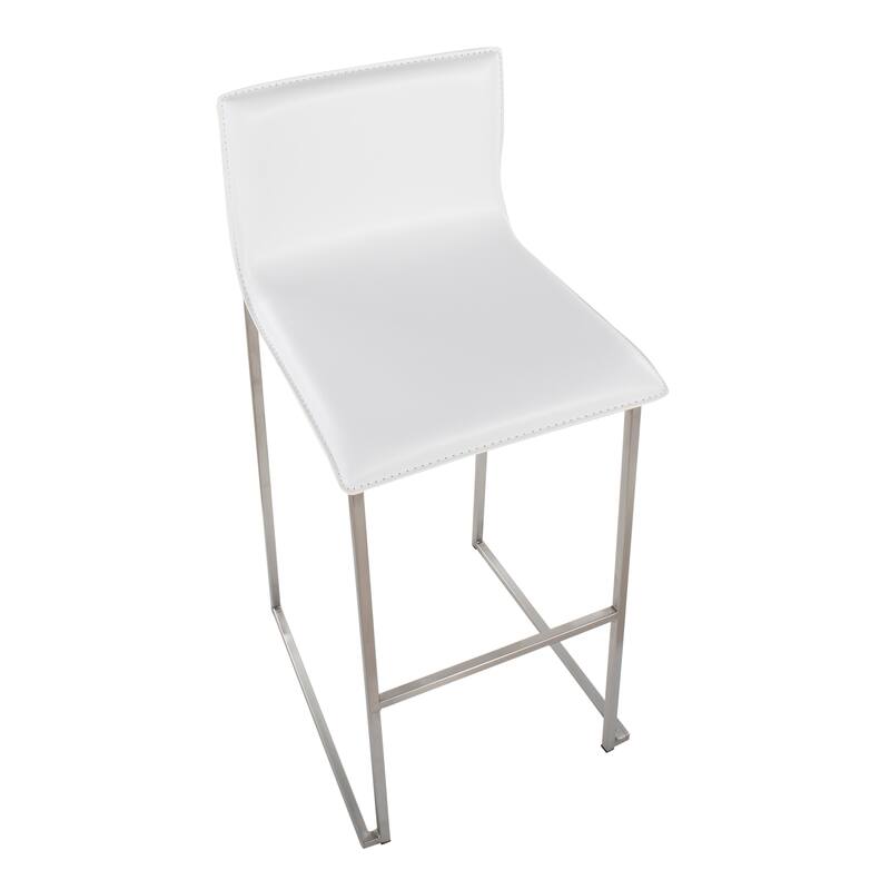 Silver Orchid Mara Upholstered Bar Stool - Set of 2