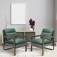 preview thumbnail 18 of 25, Costway Set of 2 Modern Accent Armchair Lounge Chair w/ Wood Legs & - 34.5'' x 26.5'' x 36''