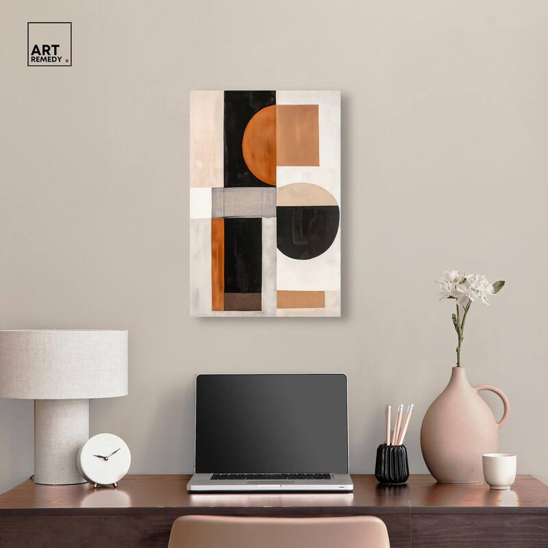 Divided Circle I Canvas by Art Remedy, Gallery Wrapped
