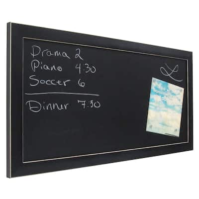 Black Framed Magnetic Chalkboard