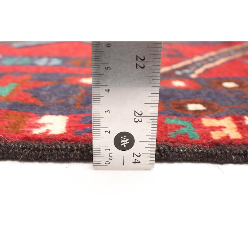 ECARPETGALLERY Hand-knotted Teimani Red Wool Rug - 2'8 x 4'6