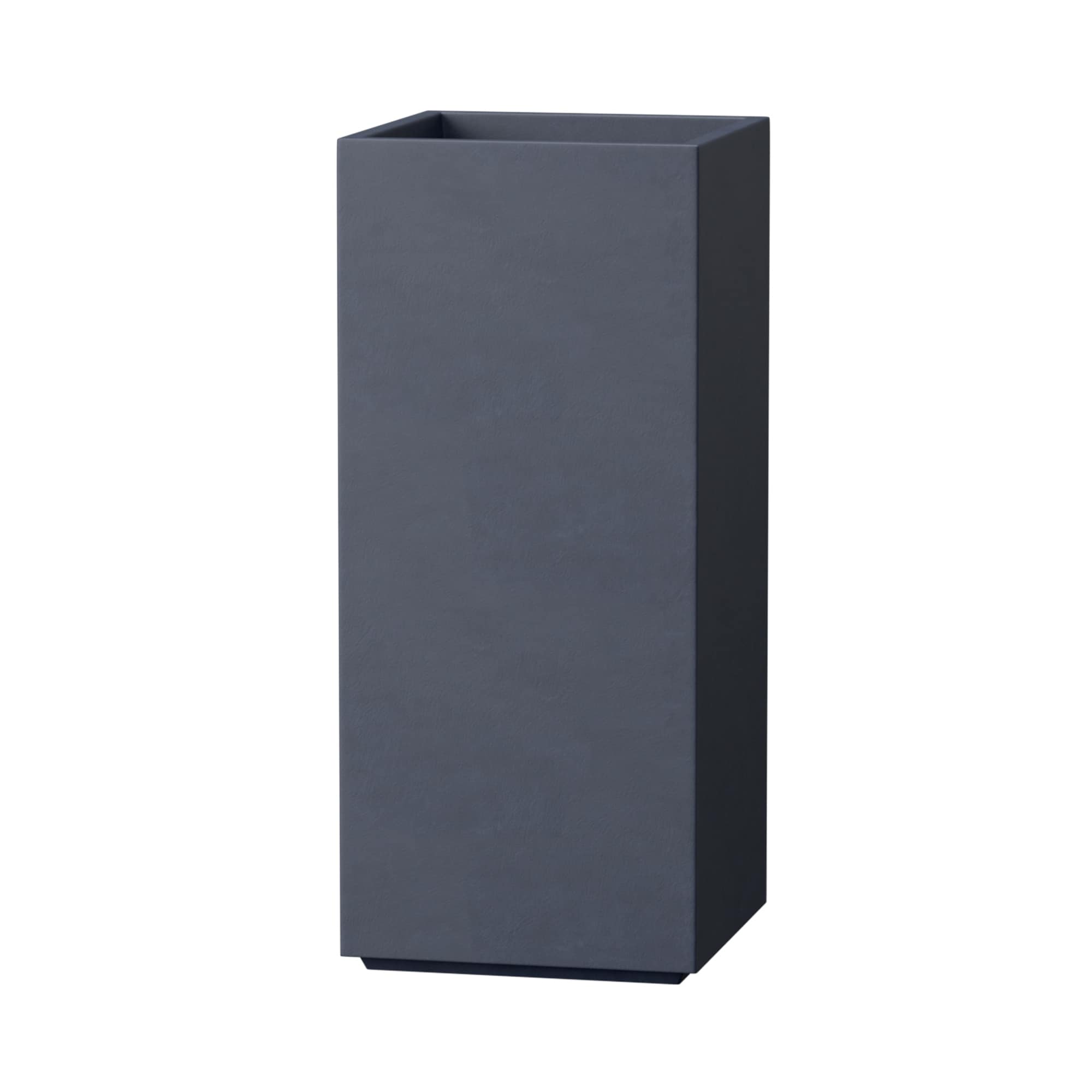 19.5" H Rectangular Concrete Flower Planters, Indoor & Outdoor Plant Pots with Drainage Holes - 8.5" W x 20" H