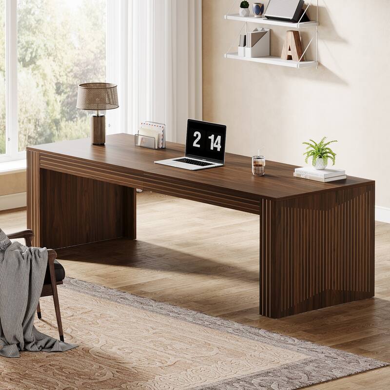79 Inch Extra Long Desk, Two Person Desk, Double Computer for Home Office