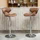 preview thumbnail 38 of 40, Masaccio Leatherette Airlift Adjustable Swivel Barstool (Set of 2) Camel