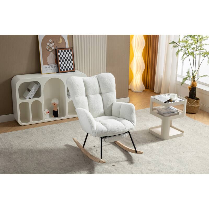 Teddy Rocking Chair with Adjustable Footrest