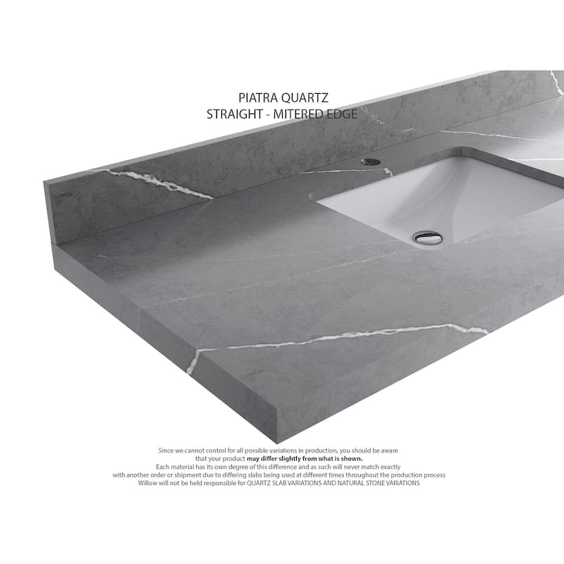 Willow Collections 36 in. W x 22 in. D Aberdeen Right Offset Sink Bathroom Vanity with Countertop