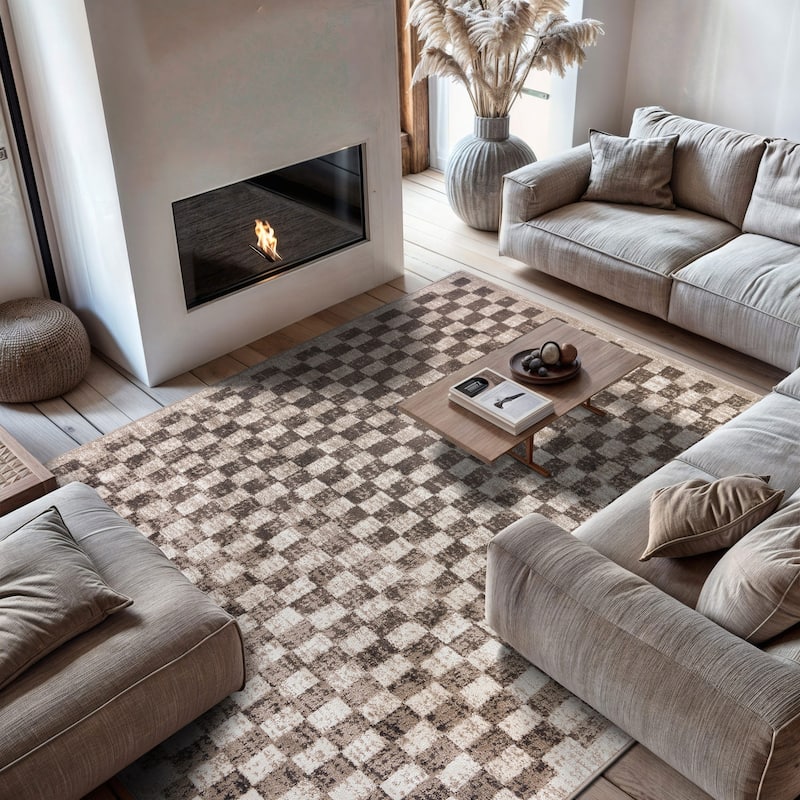 Contemporary Lines Area Rug - 7' 10" x 10'