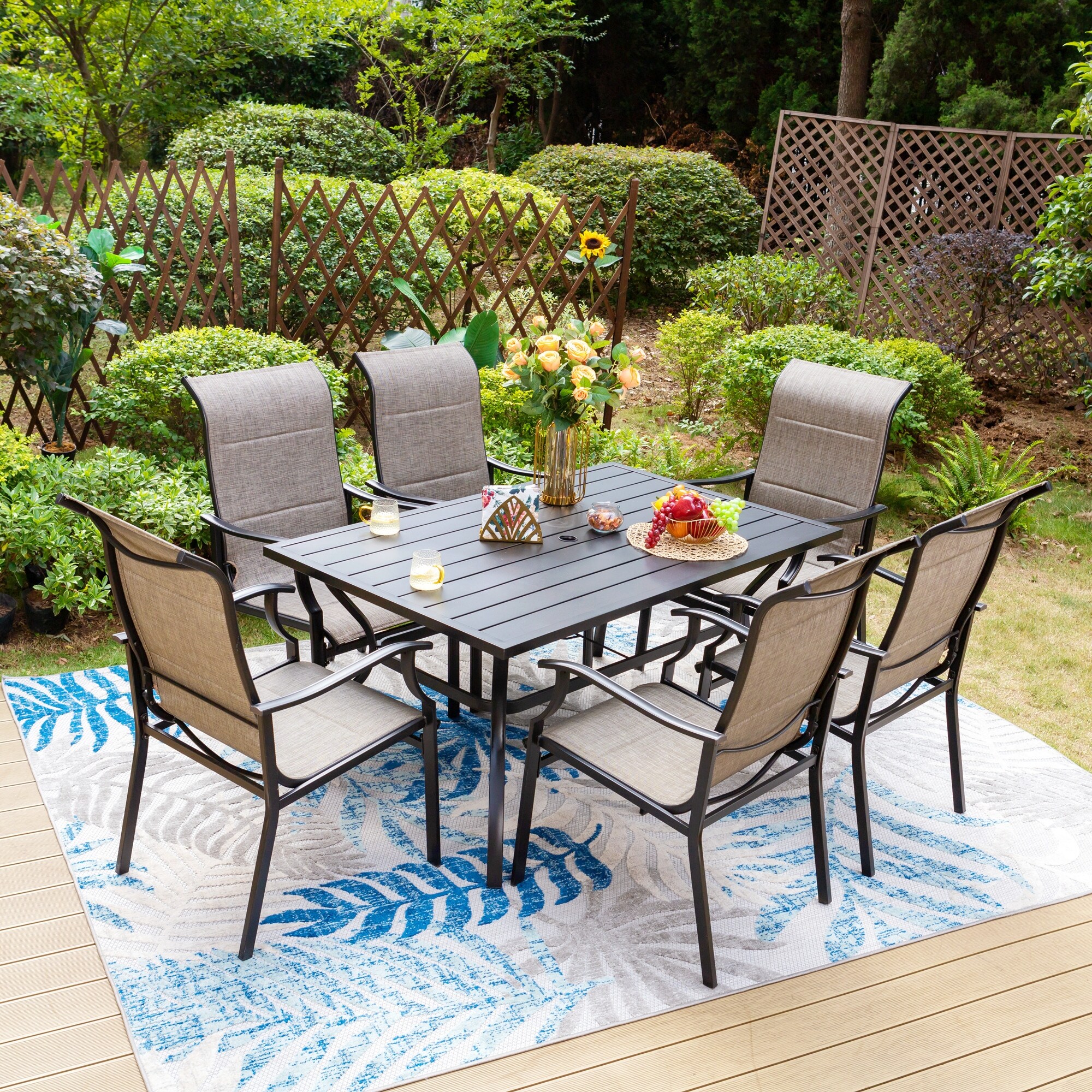Clearance Unbranded Grey Steel Outdoor Dining Chair, Patio
