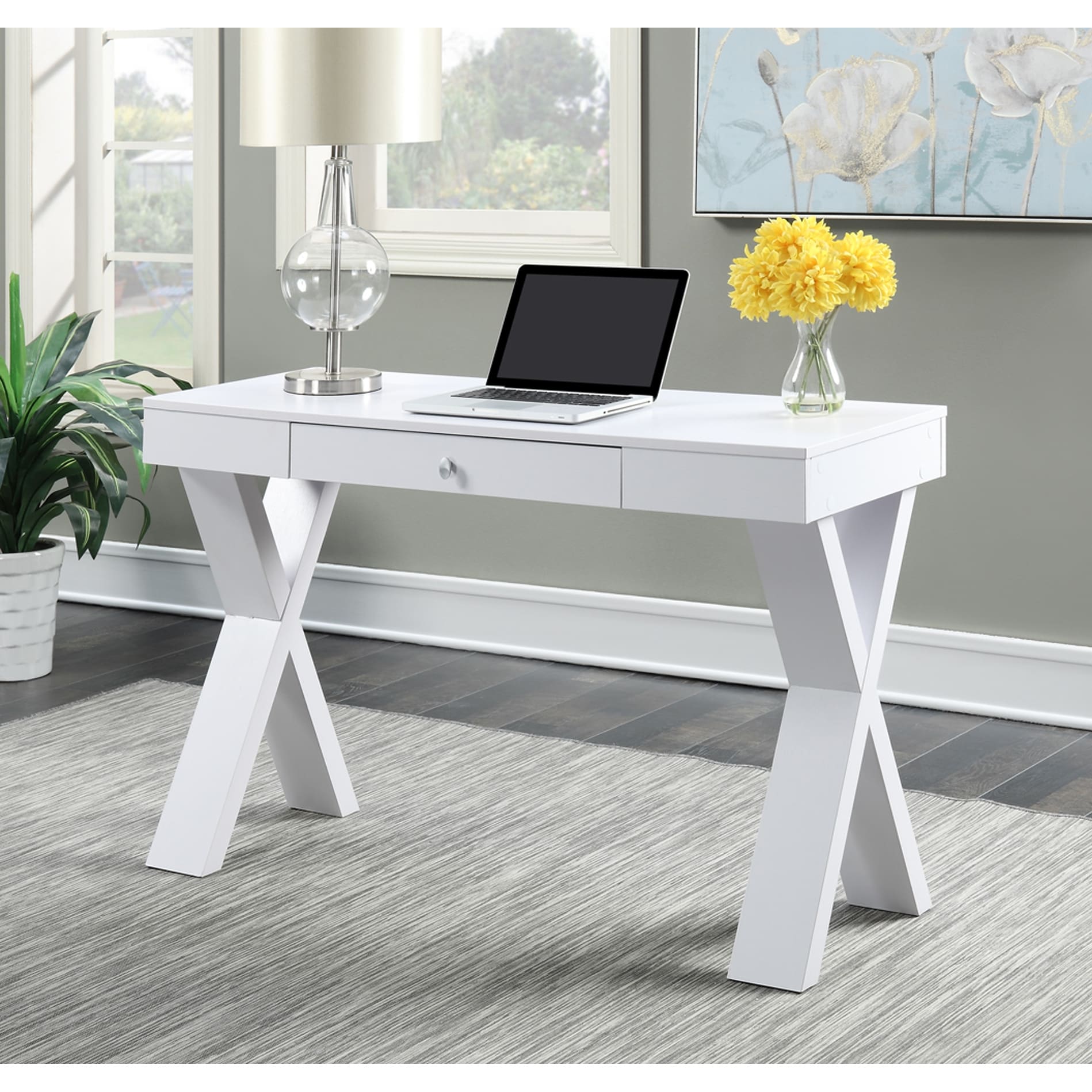 Convenience Concepts Newport Desk with Drawer