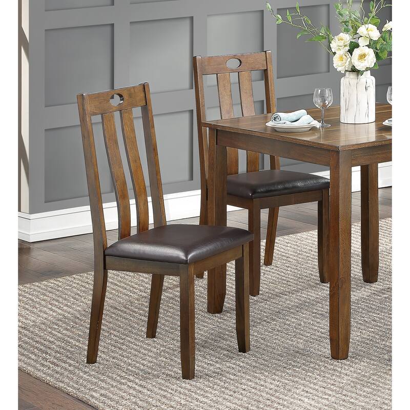 5 Piece Kitchen Dining Table and Chair Set, Dining Room Furniture Set with Square Dining Table and 4 Side Chairs