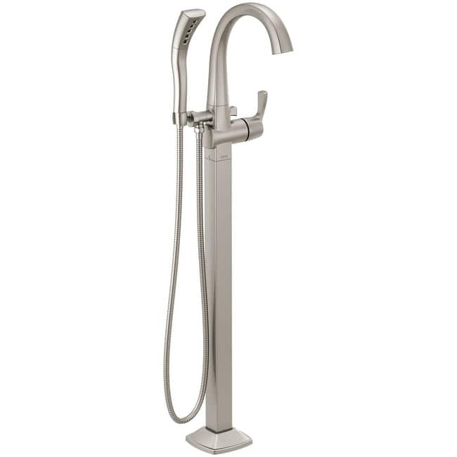 Delta Stryke Floor Mounted Tub Filler with Built-In Diverter -