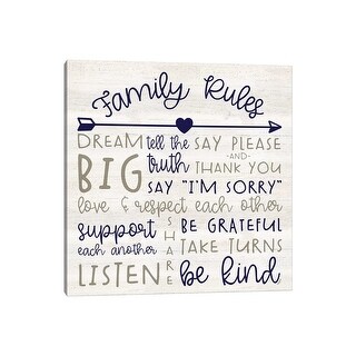 iCanvas "Family Rules III Farmhouse" by Tara Reed Canvas Print - Bed ...
