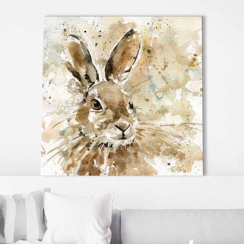 "Hare In Spring" by Carol Robinson Print on Canvas