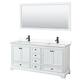 Option White, Black Trim, White Cultured Marble Top