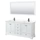 Option White, Black Trim, White Cultured Marble Top