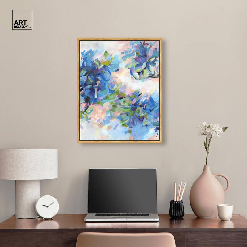 Blue Botanicals Canvas by Art Remedy