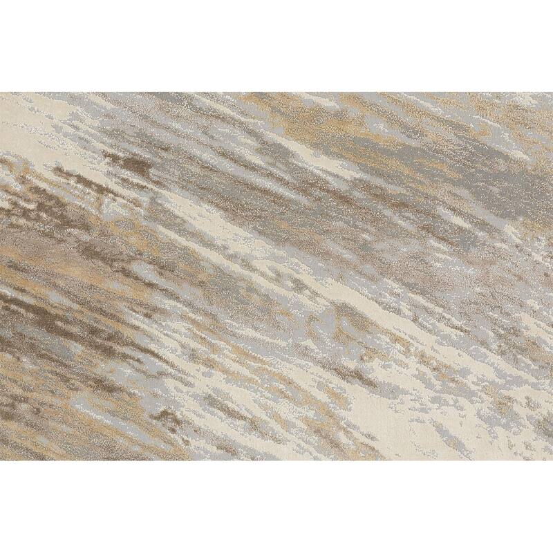 Viqi Abstract Non Skid Woven Durable Area Rug By HomeRoots