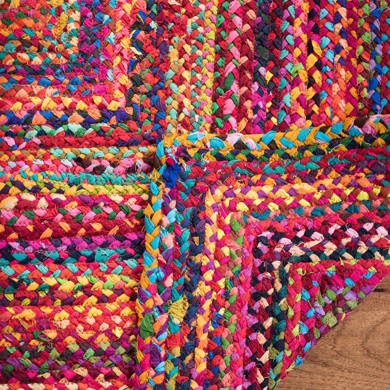 SAFAVIEH Georgine Handmade Nanny Braided Bohemian Cotton Rug