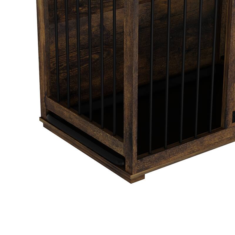 Multi-functional Pet Crate with Secure Locks - Versatile Color Console