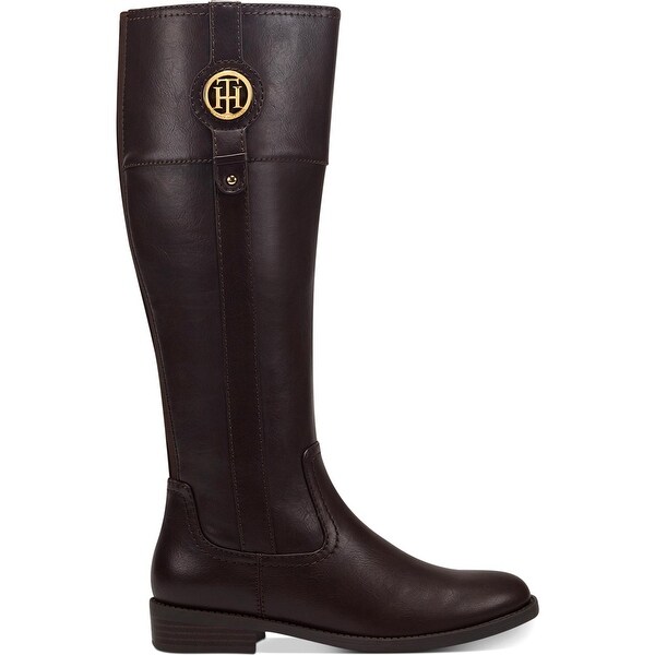 tommy hilfiger leather riding boots